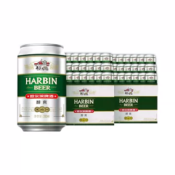 49元2箱！哈尔滨醇爽9度48听[15元优惠券]-寻折猪