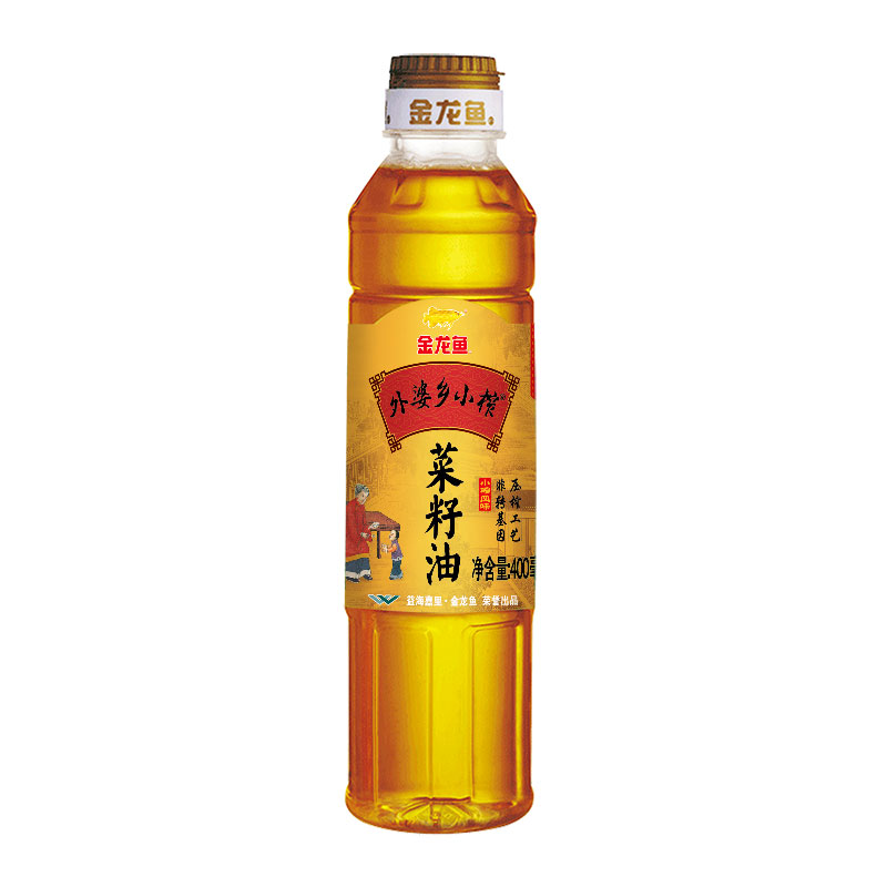 金龙鱼外婆乡小榨菜籽油400ml/瓶 - 图0