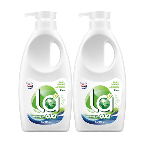 威露士la有氧洗手洗专用洗衣液内衣内裤清洗液洁净（500ml*2瓶） - 图0