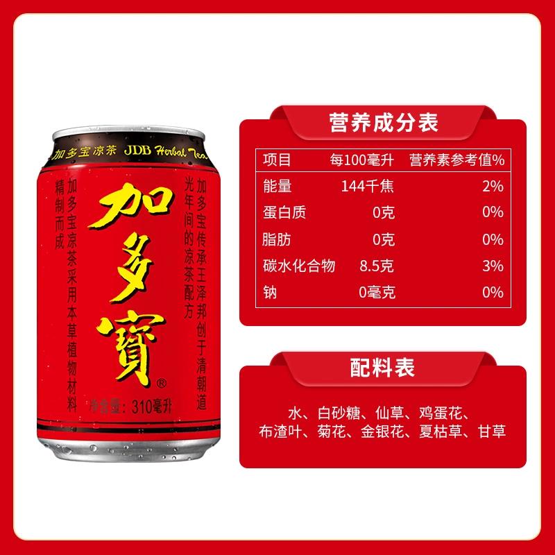 加多宝凉茶饮料310ml*15罐*3礼盒-图3