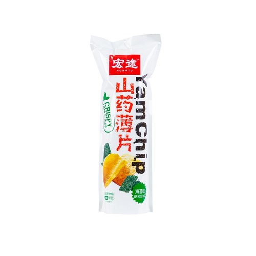 [凑单]宏途山药薄片海苔味大袋薯片锅巴儿童休闲膨化小吃零食 - 图1
