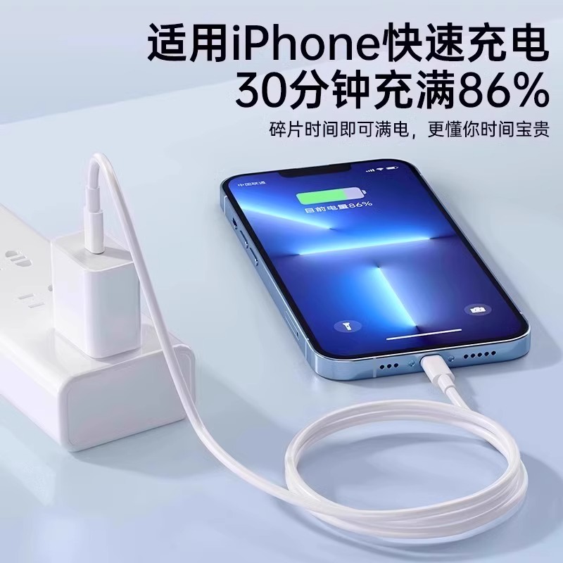 【顺丰快递】苹果14充电器13promax快充iPhone12正品数据线xr套装 - 图1