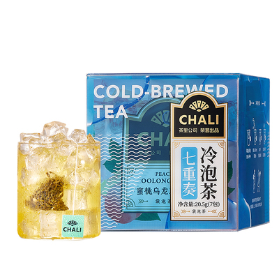 【肖战推荐】CHALI茶里冷泡茶七重奏蜜桃乌龙茶茉莉花茶水果茶7包