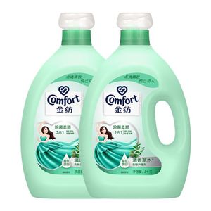 反40猫卡！金纺除菌柔顺衣物护理剂4KG*2
