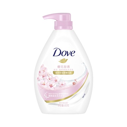 【新品】多芬樱花甜香沐浴露滋润