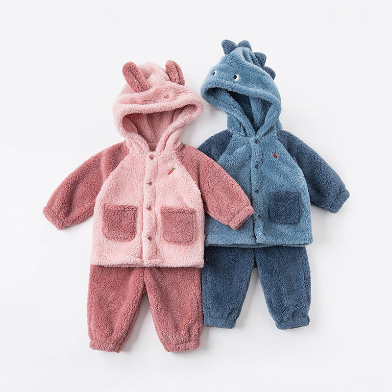 戴维贝拉儿童家居服宝宝睡衣男童套装保暖新款冬季女童加厚居家服,淘宝优惠券,粉丝福利购,淘宝优惠卷