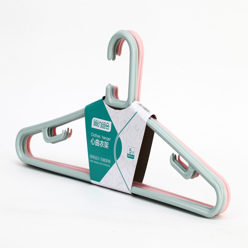 简约组合心曲衣架5支装1*5