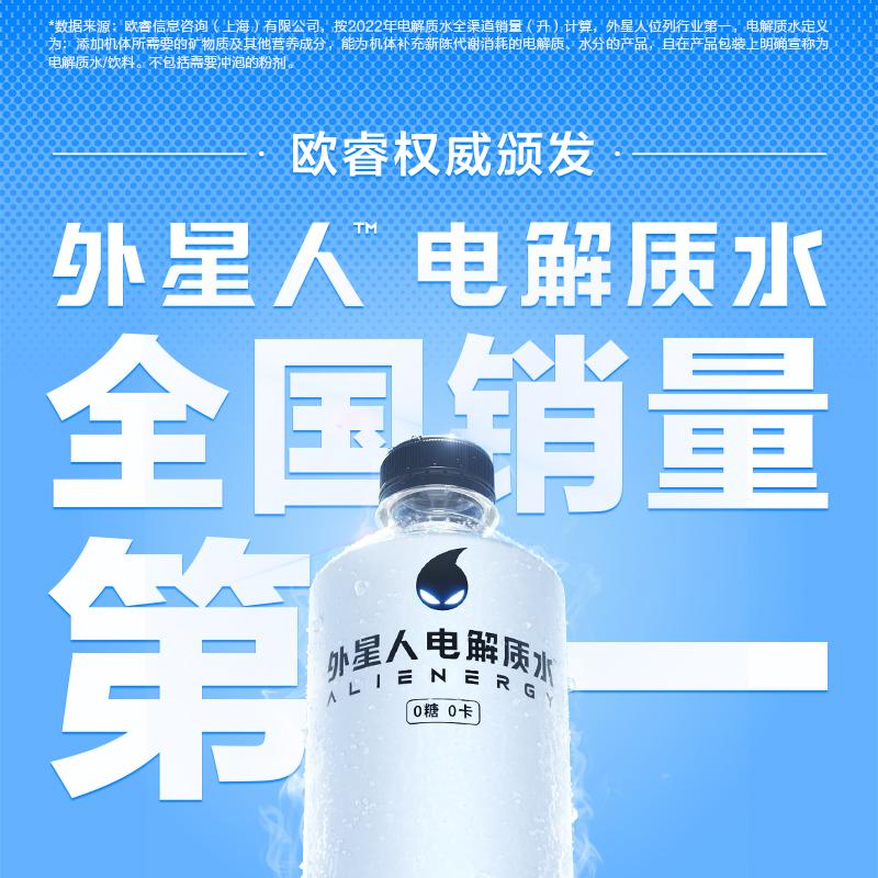 外星人电解质水青柠味300mL×6瓶0糖0卡饮料 - 图2