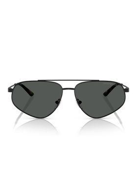 阿玛尼飞行员形复古摩登太阳镜