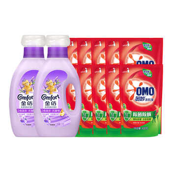 金纺薰衣草柔顺剂+奥妙洗衣液组套12斤洗护多需求一次满足实付34.9元到手包邮