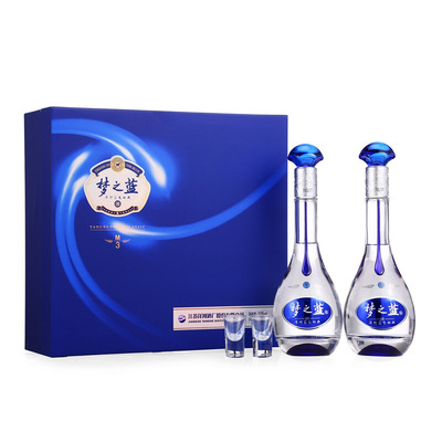 梦之蓝M3-52度500ml×2瓶礼盒