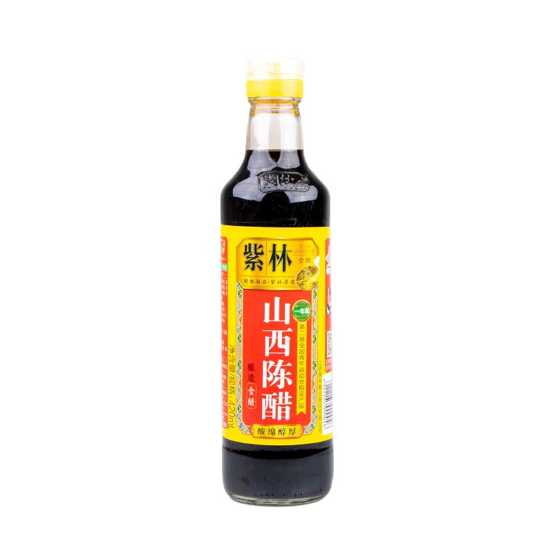 紫林山西陈醋420ml*1瓶酿造食醋山西特产炒菜凉拌蘸料醋调料-图0