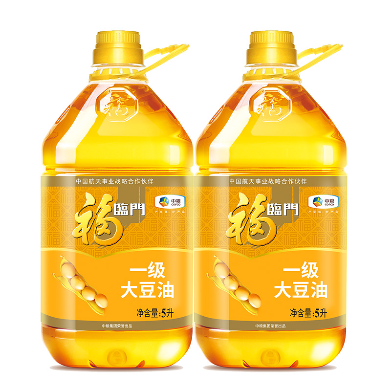 福临门一级大豆油5L*2桶营养丰富健康食用油家用桶装黄豆油餐饮 - 图2