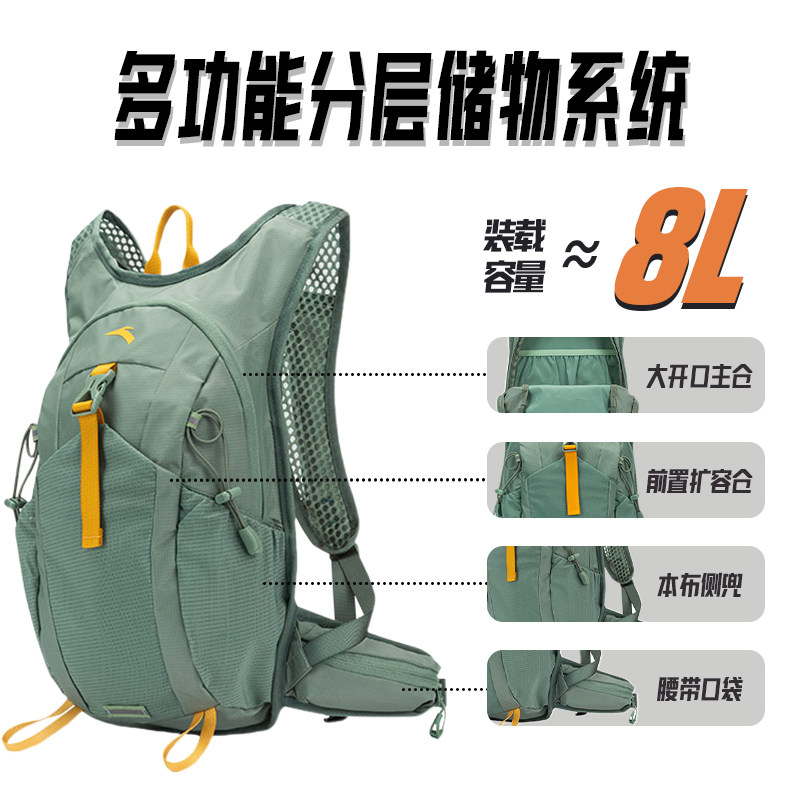 安踏户外包轻量防泼水徒步登山包旅行运动背包露营爬山骑行双肩包,淘宝优惠券,粉丝福利购,淘宝优惠卷