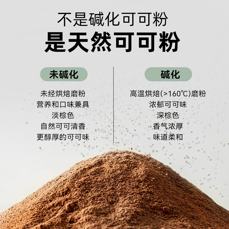 云山半生可可粉100g冲饮纯未碱化巧克力奶茶咖啡店烘焙脏脏包专用 - 图2