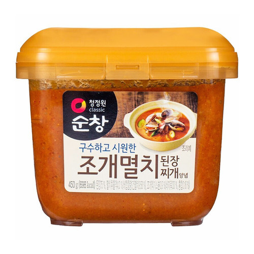 韩国进口清净园贝类鳀鱼生大酱韩式大酱汤专用酱黄豆酱 - 图0