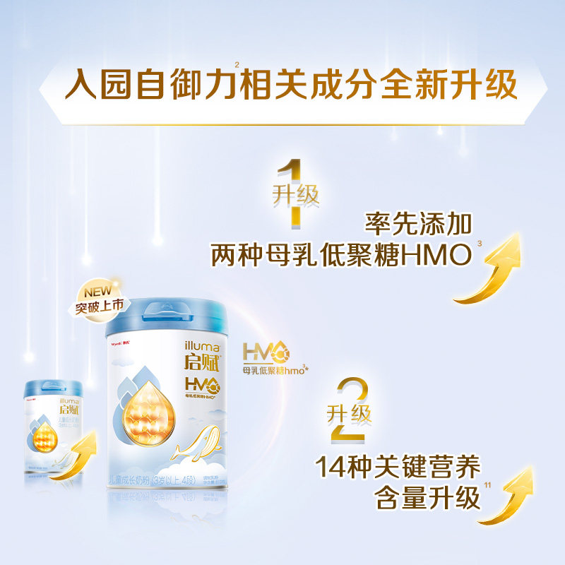 惠氏蓝钻4段3-7岁宝宝婴幼儿乳粉 天猫超市婴幼儿牛奶粉