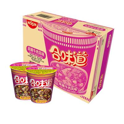 NISSIN/日清麻辣牛肉箱装方便面
