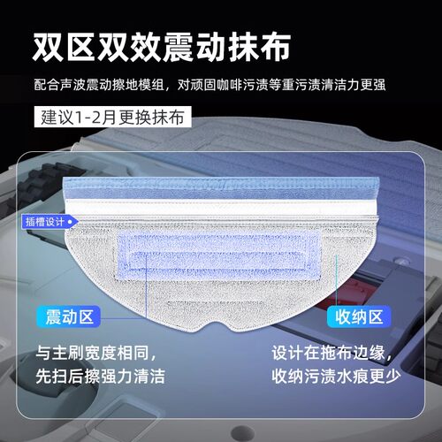 适用于石头扫地机器人配件G10/G10S/T7s滚刷尘袋抹布滤网边刷耗材 - 图1
