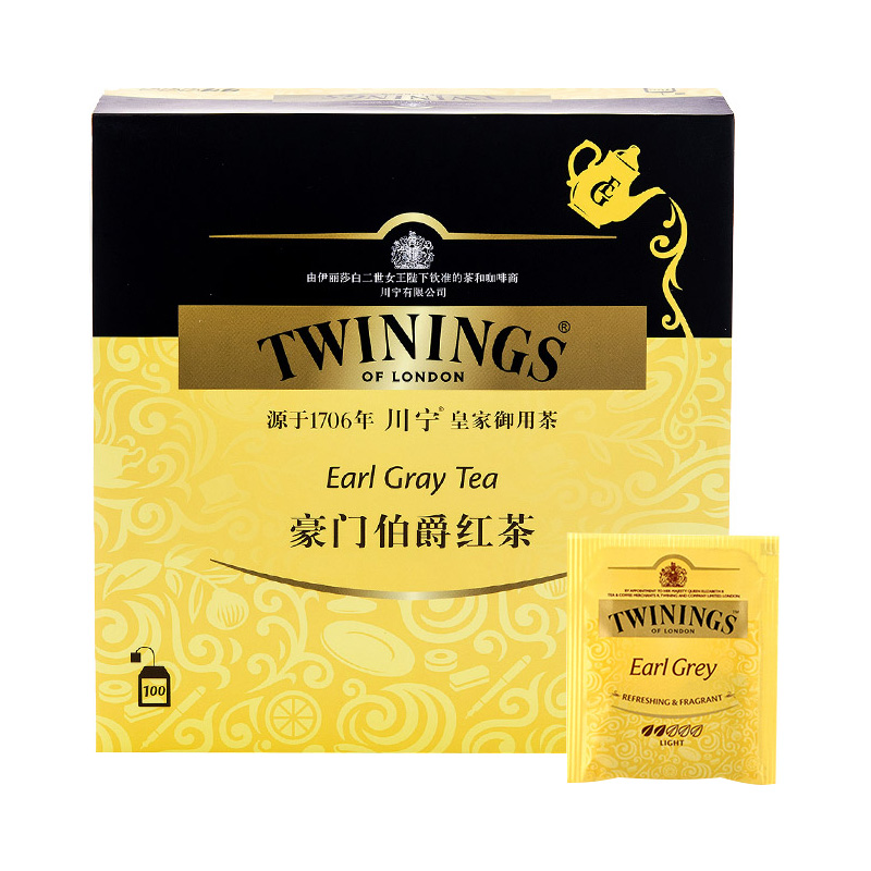 大份独立茶包袋泡茶 200g 川宁英国进口茶叶豪门伯爵红茶包 Twinings 大份独立茶包袋泡茶 200g 川宁英国进口茶叶豪门伯爵红茶包 Twinings