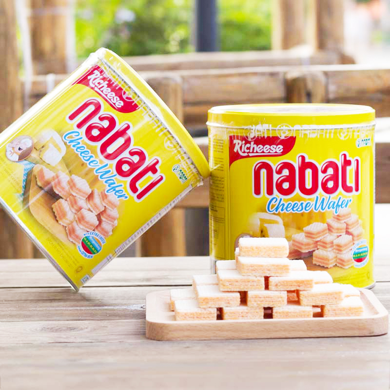 天猫超市包邮【进口】印尼丽芝士奶酪威化饼干350g*2罐装休闲网红零食2