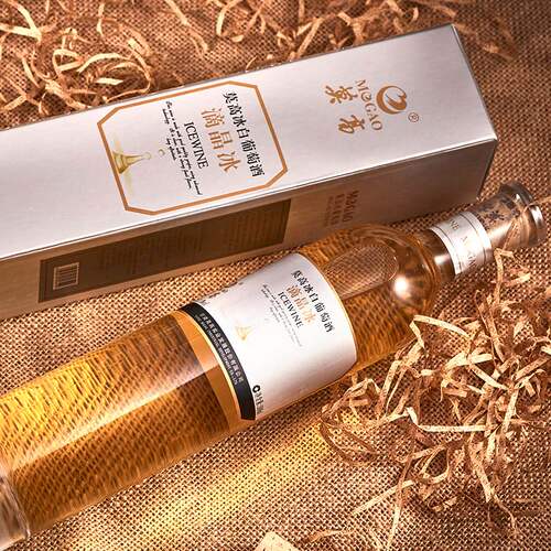 莫高冰酒葡萄酒滴晶冰红冰白甜果酒微醺晚安酒500ml*2支 - 图2