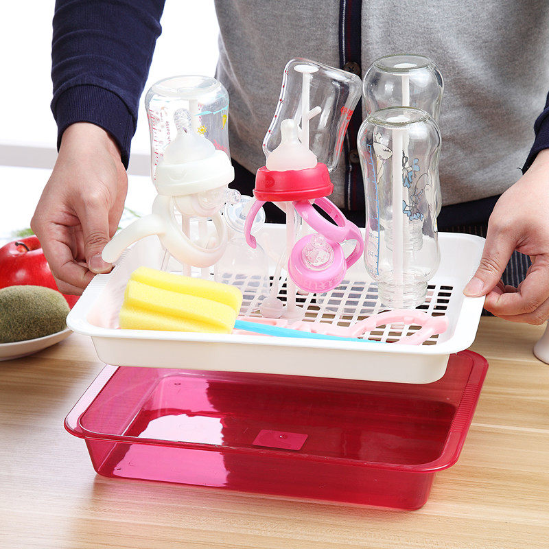 婴儿奶瓶干燥架防尘沥水架晾干收纳支架宝宝水杯晾晒架放杯架托盘,淘宝优惠券,粉丝福利购,淘宝优惠卷