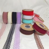 3 см Полая кружевная лента торт декоративная лента лента лента Упаковка с черным вином Красный рис белый