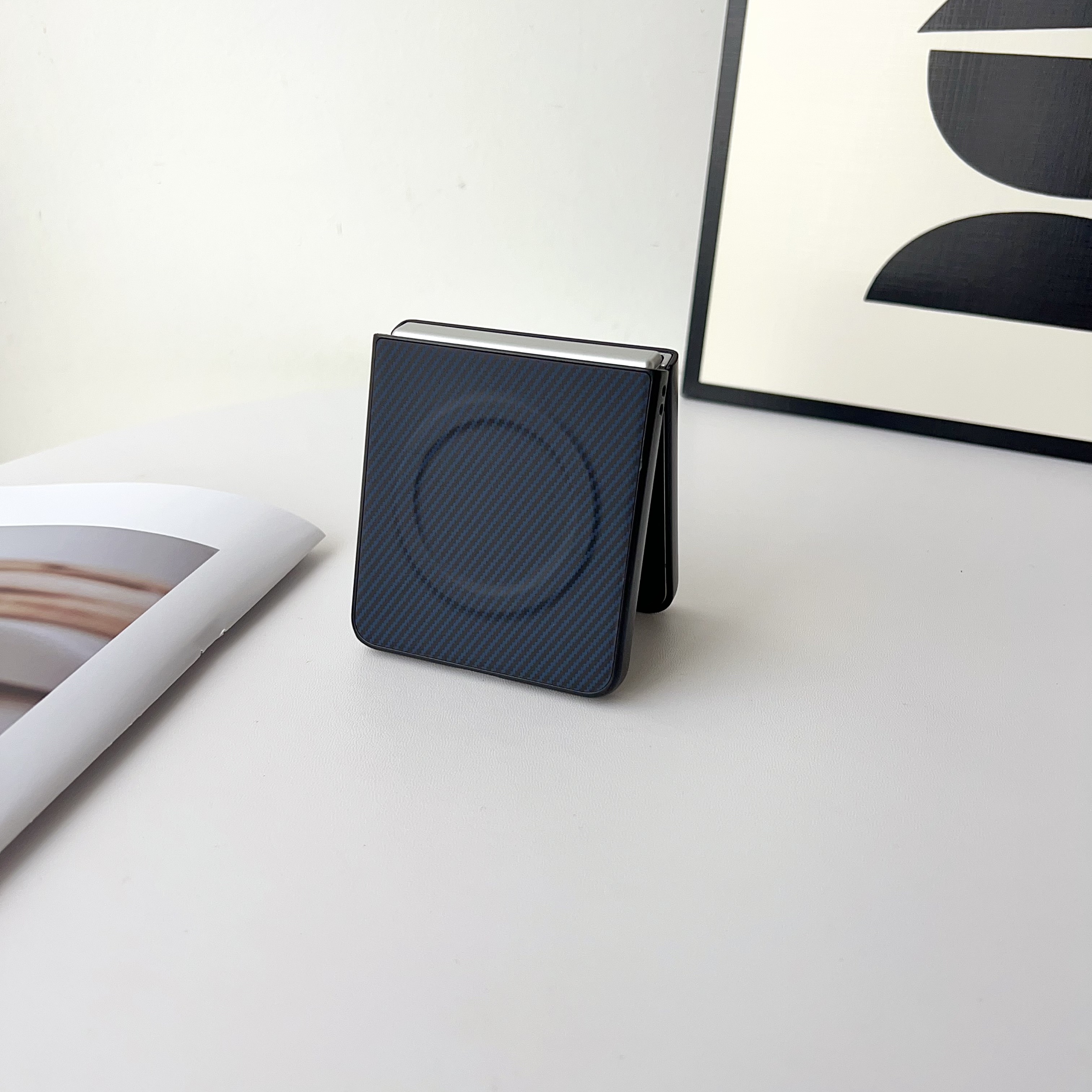 适用三星 Zflip7碳纤纹纹磁吸折叠手机壳Z fold7 fold6 fold5高级感magsafe防摔flip3 4 5 6保护套Galaxy批发 - 图1