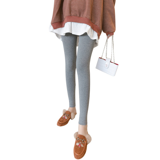 大码孕妇裤子春秋外穿长裤纯棉高腰托腹裤休闲春装打底裤潮200斤