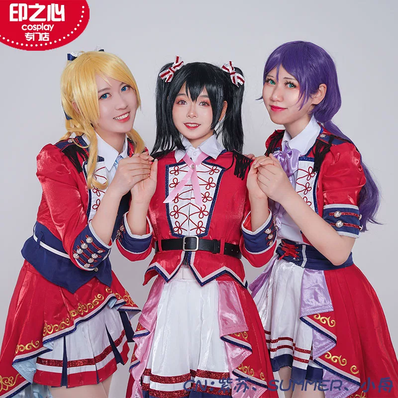 Сервис Yinzhi COS μ's Muse 9-й годовщины Воскрешение сценическое платье Sakisco