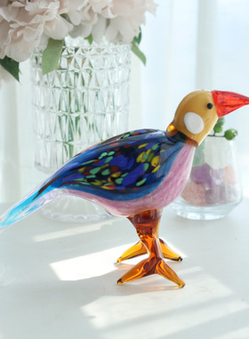 琉璃摆件猫咪美式艺术复古