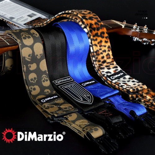 Dimarzio DD2200 Электрогитарный бас -бас -нейлоновый задняя пряжка с пряжкой, ремешок, безопасная защита