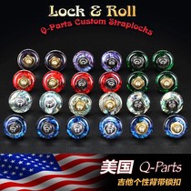 American Q-Parts Bass Bass Ballad Wood Electric Guitar Braces Buckle Nail Color Bay Metal Catch Anti-Off