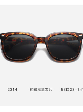 新款茶色墨镜女高级感男网红