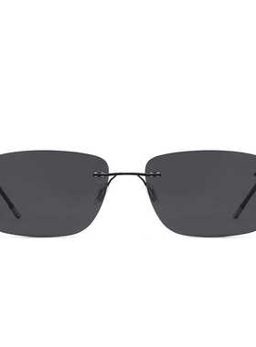 超轻无框方形纯钛驾驶镜日夜两用