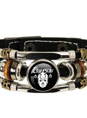 动漫周边JOJO奇妙冒险皮革朋克串珠手链承太郎 迪亚波罗 布鲁诺