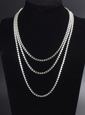 项链 欧美hiphop嘻哈说唱潮人男女多层混搭个性街头蹦