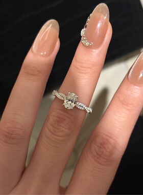 S925银1克拉旋转小芭蕾戒指