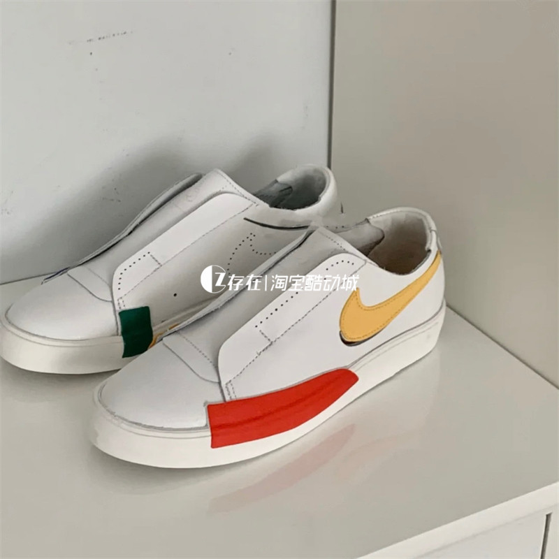 Nike/耐克 Blazer Slip 开拓者轻便透气一脚蹬板鞋 CJ1651 CW2619 - 图2