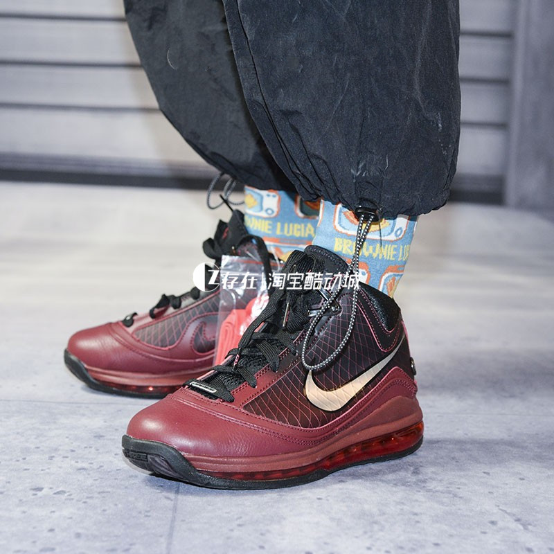 Nike LEBRON VII LBJ7 GS 圣诞大战 全明星女子高帮篮球鞋 CK0719 - 图2