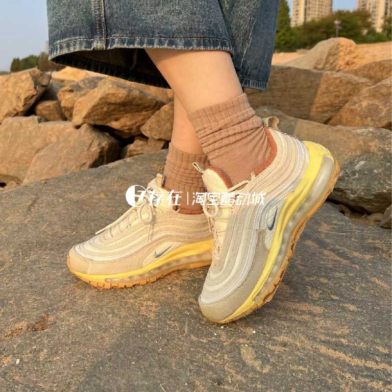 Nike/耐克 Air Max 97 男女气垫减震低帮复古跑步鞋 DV1486-162 - 图1