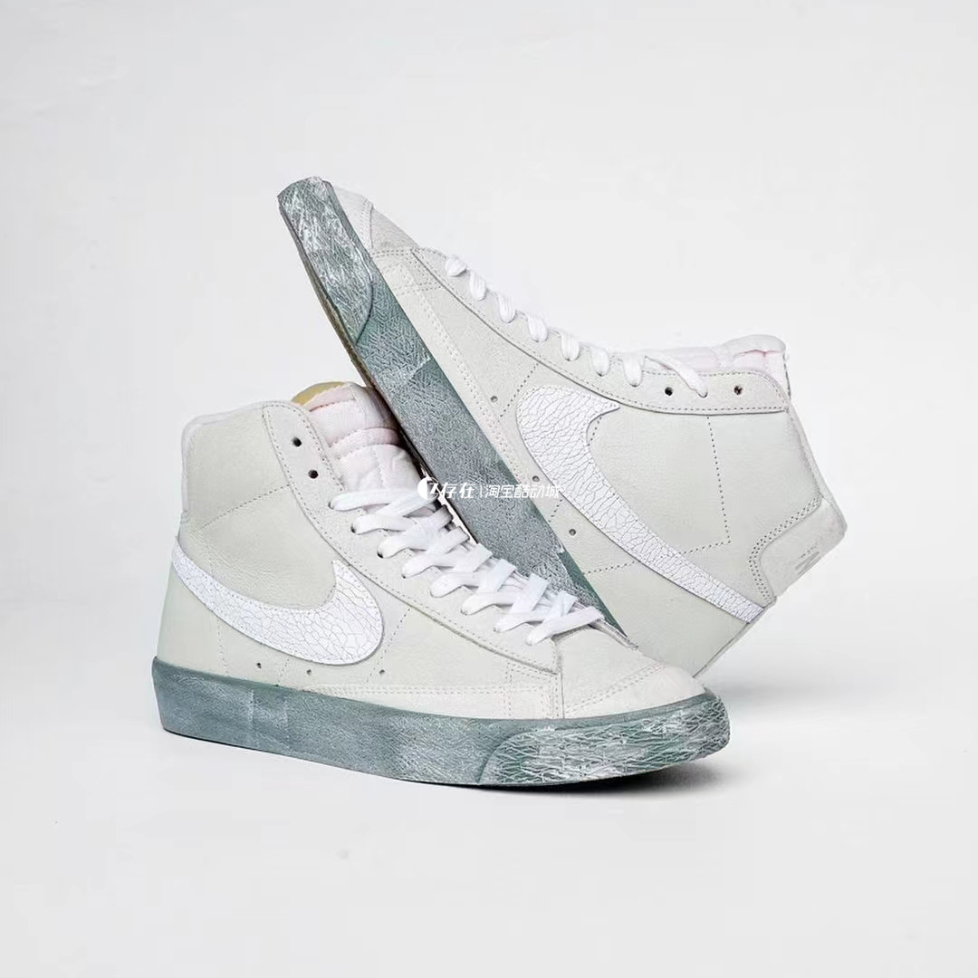 Nike耐克Blazer Mid 男女开拓者盐湖城高帮休闲板鞋BQ6806 DV0797