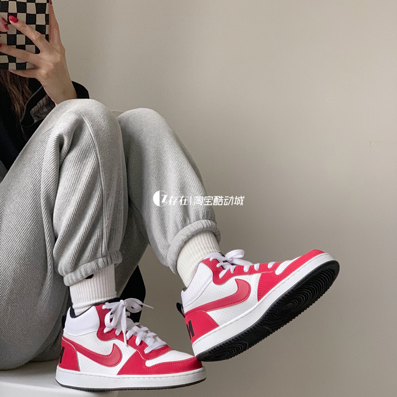 Nike/耐克COURT BOROUGH MID女子复古中帮运动板鞋 839977 844907 - 图1