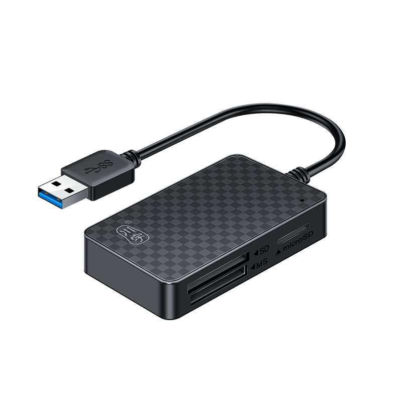 川宇C366多功能读卡器CF/SD/TF/MS卡多合一读卡器即插即用USB3.0接口万能高速OTG相机储存卡手机电脑两用车载