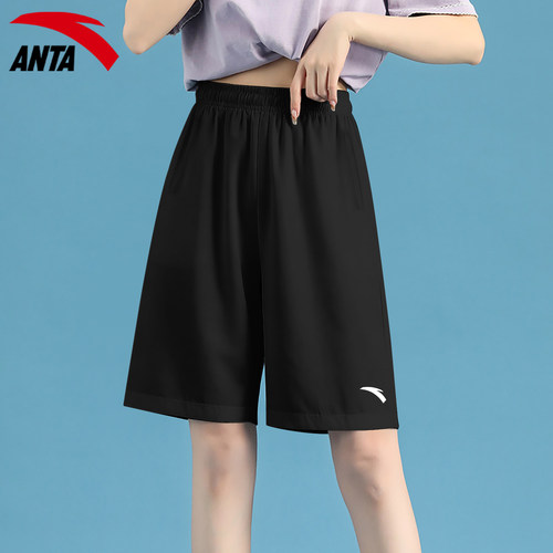 安踏运动五分裤女速干透气薄款跑步体测2026春季新款外穿休闲短裤 - 图3