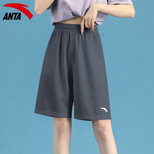 安踏运动五分裤女速干透气薄款跑步体测2026春季新款外穿休闲短裤 - 图2