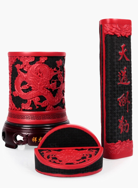 创意办公室炭雕送老师领导中式