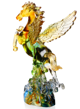 飞马中式风古法琉璃商务开业礼品