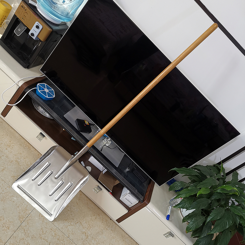 不锈钢加宽加厚大方锹雪锹牛粪铲特大号铁锹全钢锹304俄式大铲 - 图1